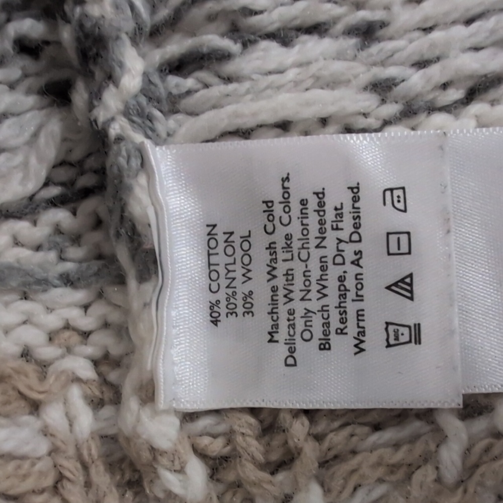 Eddie Bauer Wool Blend Sweater, Full Zip Cardigan, Aztec, Women's Small - Picture 13 of 15